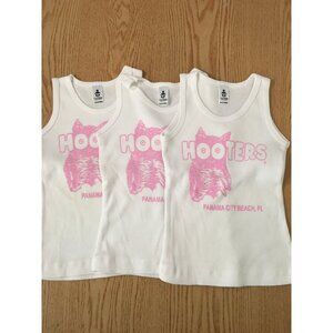 Bundle Of 3 New Baby Girl Hooters Girl Tanks Panama City Beach Florida 18-24mon